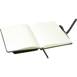 A5 Notebook with Outer Pouch Open